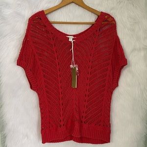 NWT Lauren Conrad LC Crochet Top